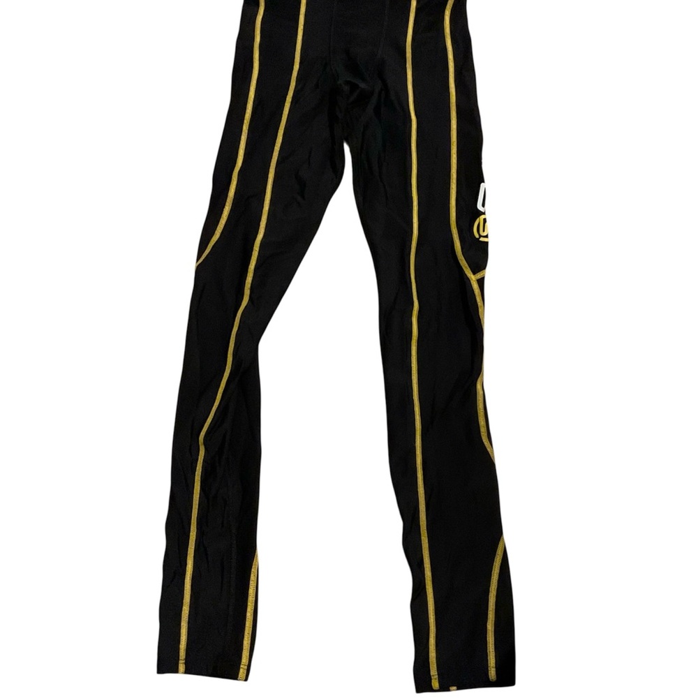 Skins Black and Yellow‎ Performance Leggings